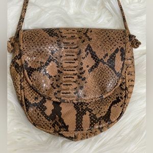 Snake leather purse